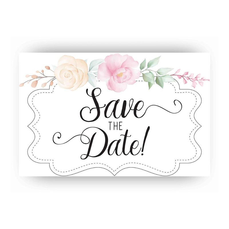 Lone Star Art Wedding Save The Date Postcards - Set of 50 - Blank Wedding Stationery - Beautiful and Minimalist Planning Supplies - Image 1